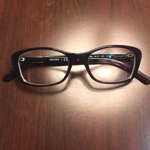 DKNY plum geometric shaped frames